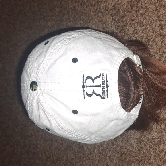 Robin Ruth Orlando Baseball CAP Quilted Floral Visor Embroidered Adjustable Hat - Picture 5 of 9